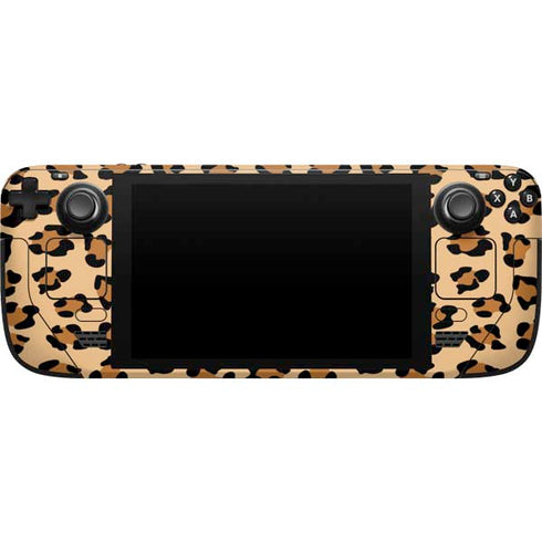 Leopard Spots Print Steam Deck Handheld Gaming Computer Skin
